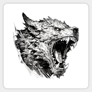 Wolf And Man Sticker